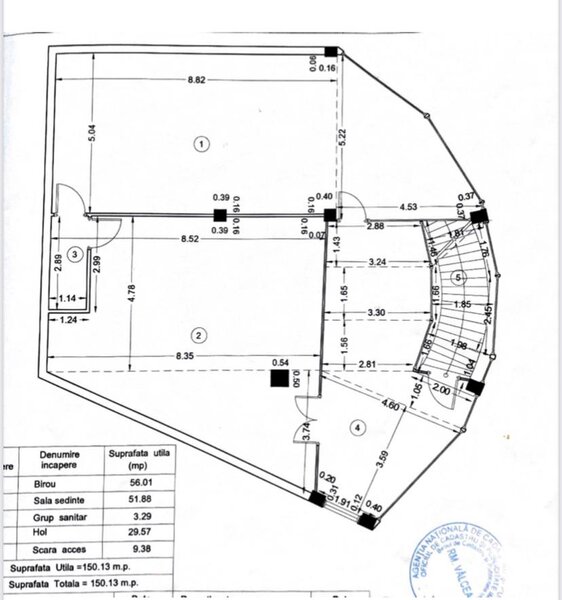 Valcea Nord vav Flandra Spatiu comercial/birouri 150mp ,stradal la E81 ,vad